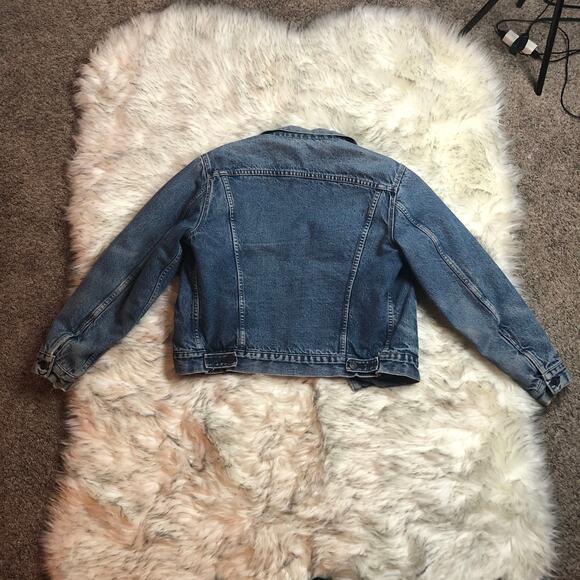 Vintage 80s Levi's Mens Blue Denim Jean Trucker Jacket 70506 Made In The USA - Picture 4 of 16